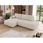 Narożnik TAREN L - strona lewa - beżowy, sztruks