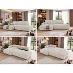 Narożnik TAREN L - strona lewa - beżowy, sztruks