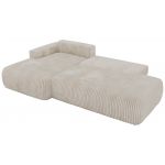 Narożnik TAREN L - strona lewa - beżowy, sztruks