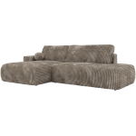 Narożnik TAREN L - strona lewa - jasnobrązowy, sztruks