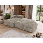 Narożnik TAREN L - strona lewa - jasnobrązowy, sztruks