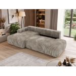 Narożnik TAREN L - strona lewa - jasnobrązowy, sztruks