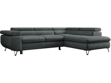 Narożnik PETER L - Paros 06 - ciemny szary - OUTLET