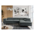 Narożnik PETER L - Paros 06 - ciemny szary - OUTLET