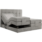 Łóżko kontynentalne VITTORIA 180x200 - Matana 01 - jasny szary - OUTLET