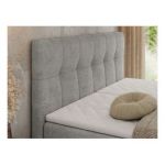 Łóżko kontynentalne VITTORIA 180x200 - Matana 01 - jasny szary - OUTLET