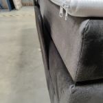 Łóżko kontynentalne, elektrycznie sterowane z pilota - ELECTRO 180x200 - Monolith 92 - ciemny szary - OUTLETU