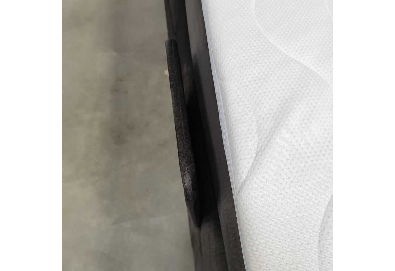 Łóżko kontynentalne, elektrycznie sterowane z pilota - ELECTRO 180x200 - Monolith 92 - ciemny szary - OUTLETU