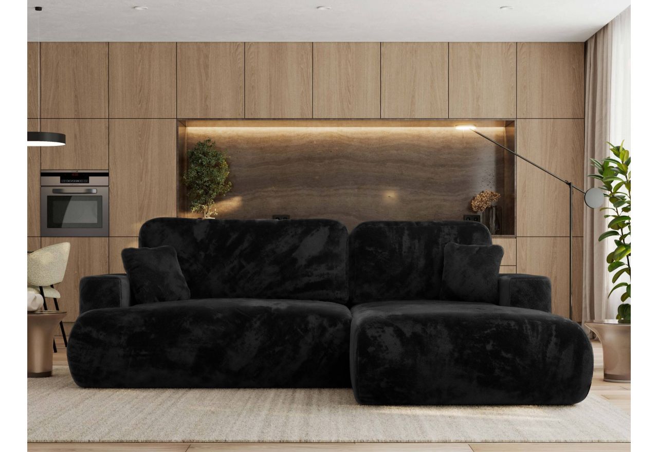 Narożnik - OVO L - Lapit 19 - czarny - OUTLETU