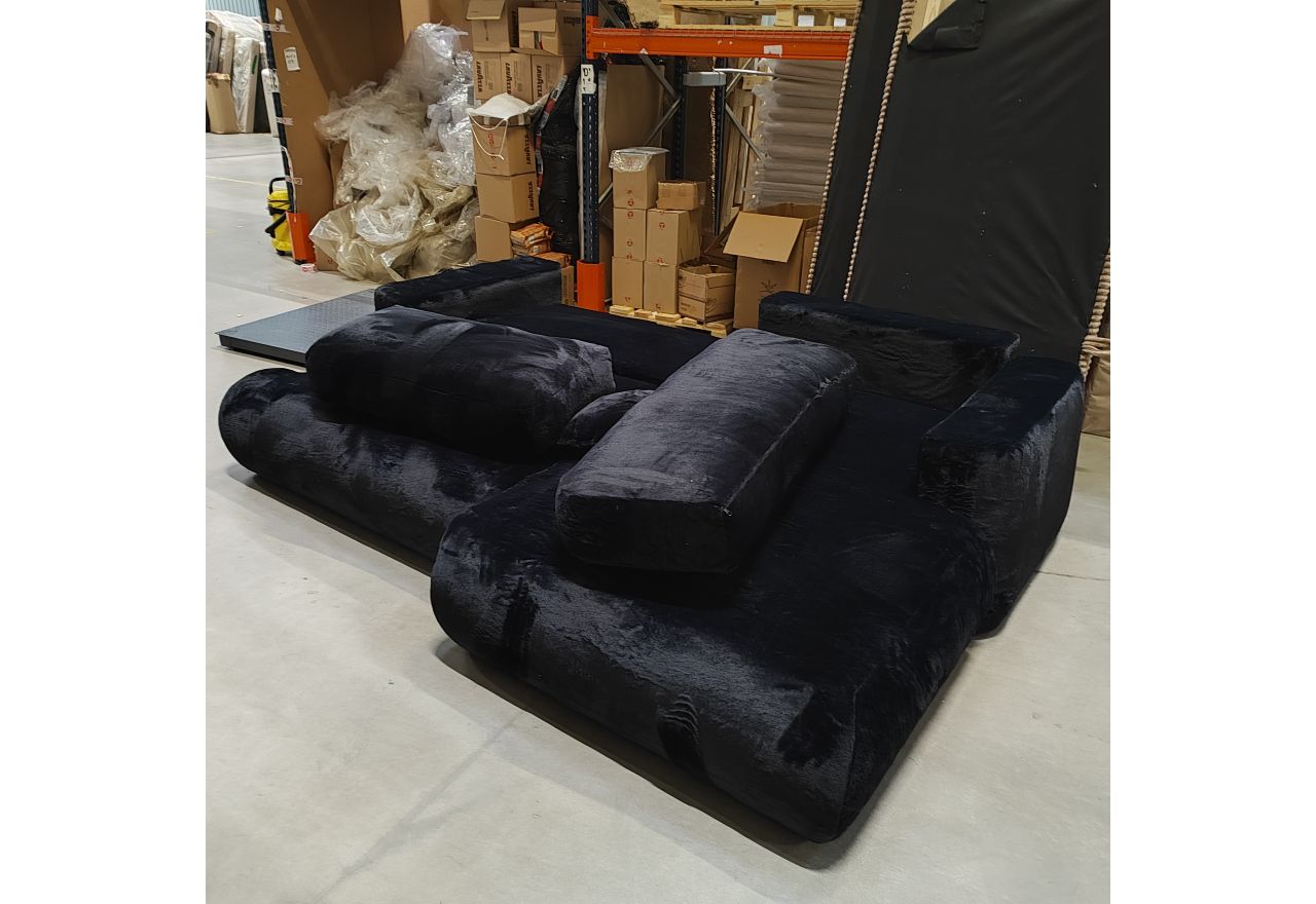 Narożnik - OVO L - Lapit 19 - czarny - OUTLETU