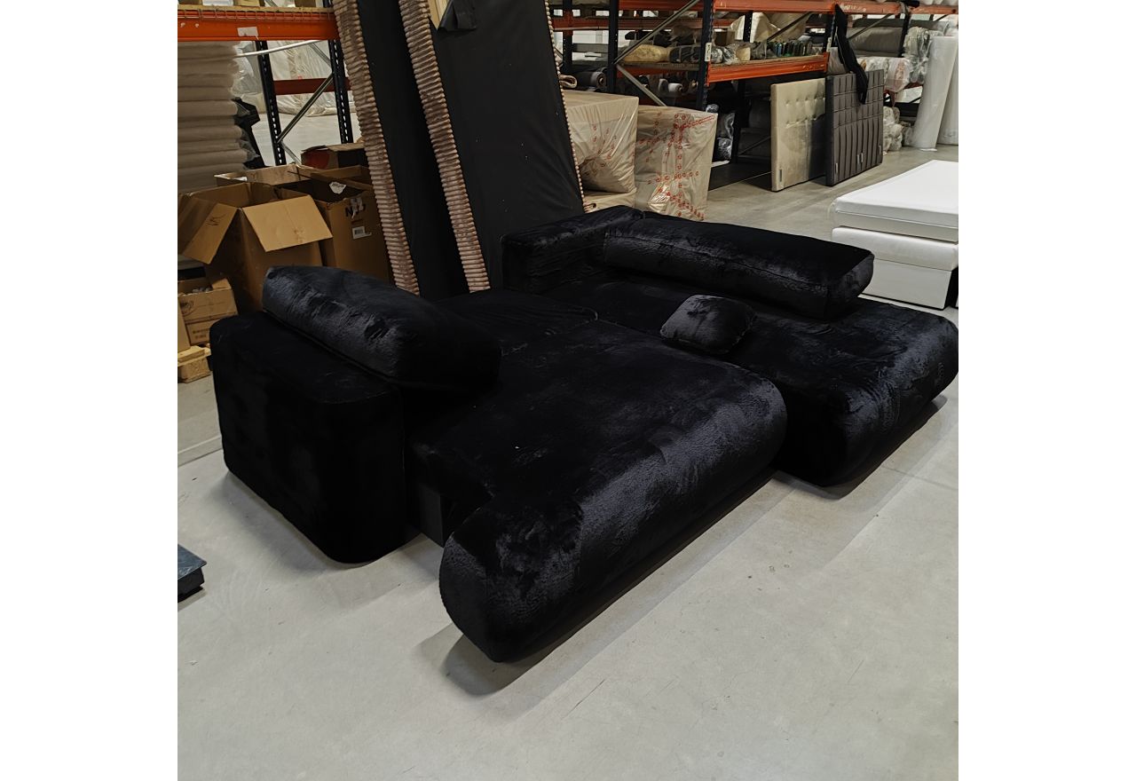 Narożnik - OVO L - Lapit 19 - czarny - OUTLETU