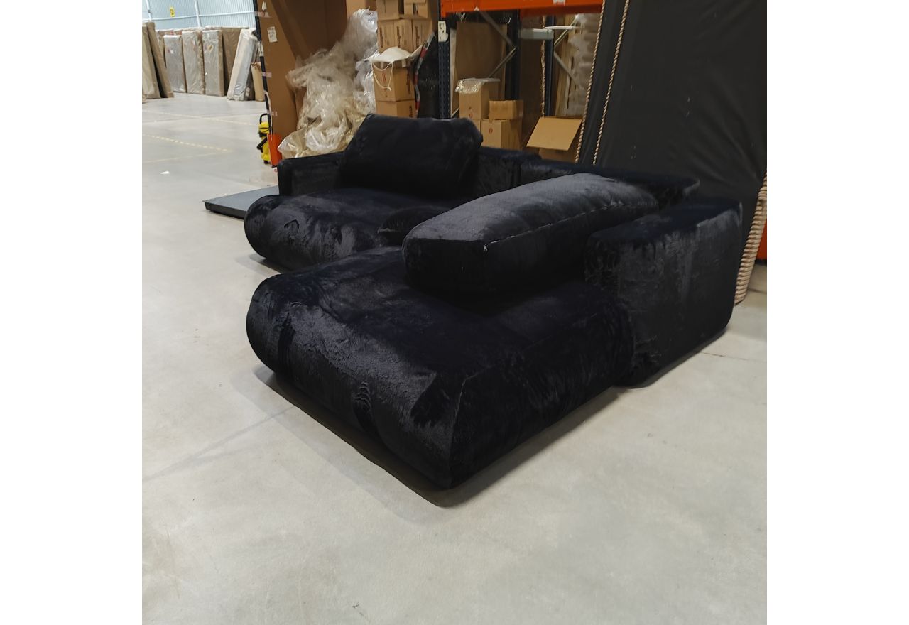 Narożnik - OVO L - Lapit 19 - czarny - OUTLETU