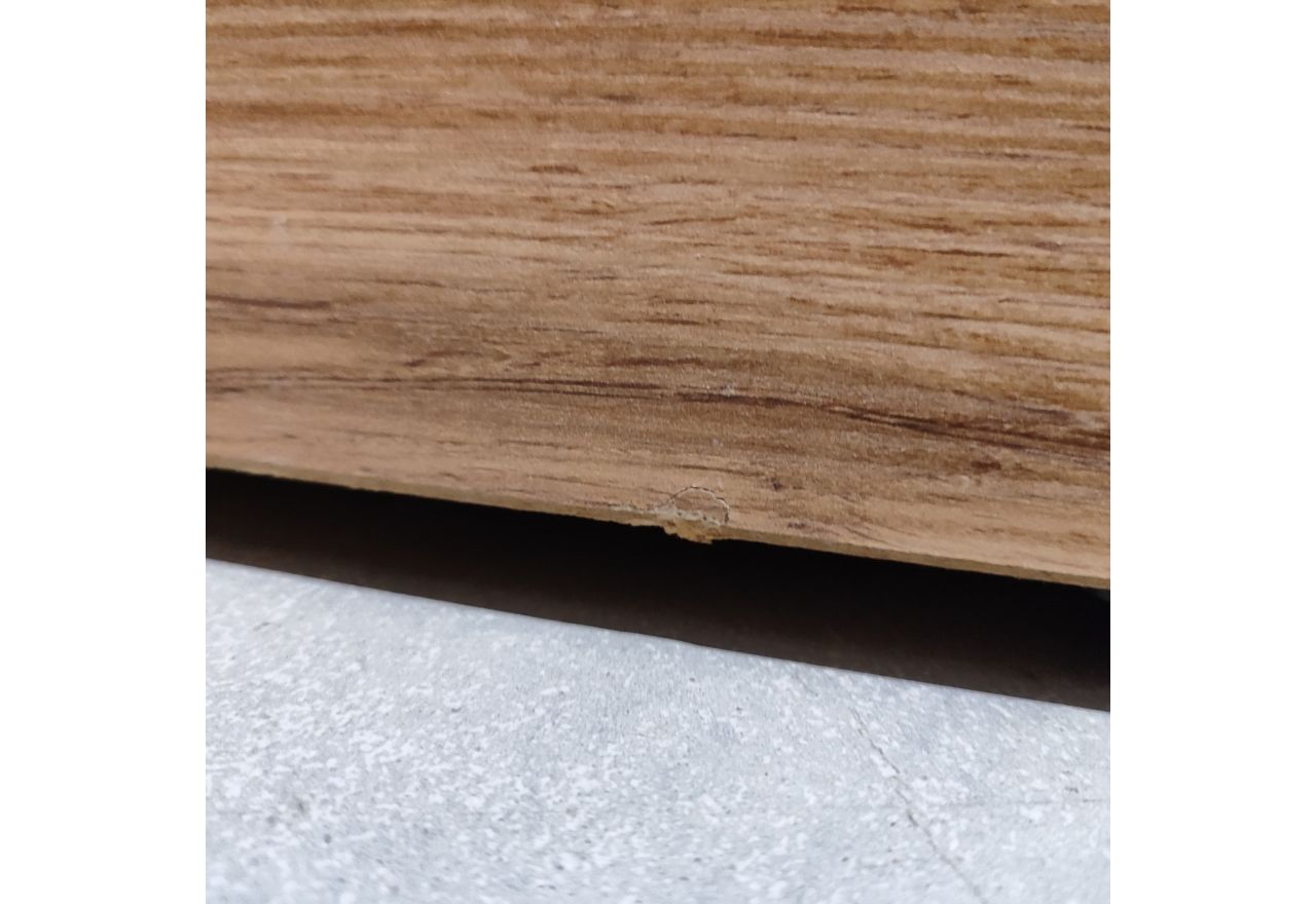 Łóżko kontynentalne WOOD CLASSIC KING 160x200 - Tilia 56 - pomarańczowy - OUTLETU