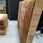 Łóżko kontynentalne WOOD CLASSIC KING 160x200 - Tilia 56 - pomarańczowy - OUTLETU