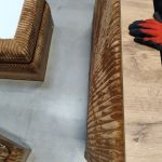 Łóżko kontynentalne WOOD CLASSIC KING 160x200 - Tilia 56 - pomarańczowy - OUTLETU