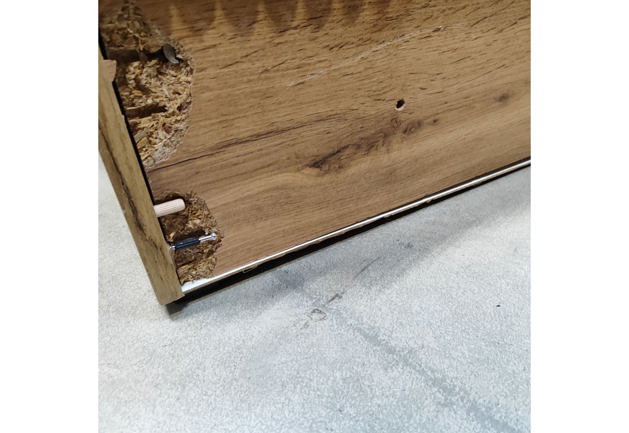 Łóżko kontynentalne WOOD CLASSIC KING 160x200 - Tilia 56 - pomarańczowy - OUTLETU