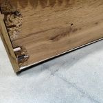 Łóżko kontynentalne WOOD CLASSIC KING 160x200 - Tilia 56 - pomarańczowy - OUTLETU