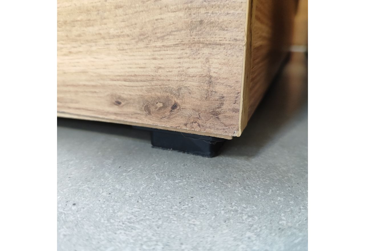 Łóżko kontynentalne WOOD CLASSIC KING 160x200 - Tilia 56 - pomarańczowy - OUTLETU