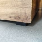 Łóżko kontynentalne WOOD CLASSIC KING 160x200 - Tilia 56 - pomarańczowy - OUTLETU