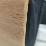 Łóżko kontynentalne WOOD CLASSIC KING 160x200 - Tilia 56 - pomarańczowy - OUTLETU