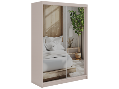 Szafa przesuwna DUBROWNIK 150 - kaszmir z lustrem