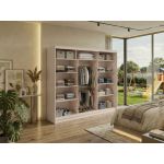 Szafa przesuwna DUBROWNIK 240 cm - kaszmir z lustrem