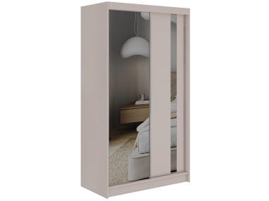 Szafa przesuwna GRECJA 120 - kaszmir z lustrem