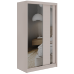 Szafa przesuwna GRECJA 120 cm - kaszmir z lustrem