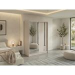 Szafa przesuwna GRECJA 150 cm - kaszmir z lustrem