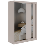 Szafa przesuwna GRECJA 150 cm - kaszmir z lustrem