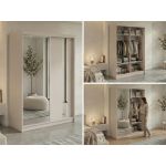 Szafa przesuwna GRECJA 150 cm - kaszmir z lustrem