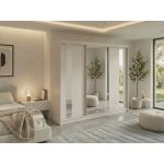 Szafa przesuwna GRECJA 240 cm - kaszmir z lustrem
