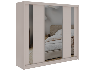 Szafa przesuwna GRECJA 240 - kaszmir z lustrem