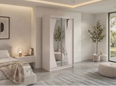 Szafa przesuwna VERONA 120 - kaszmir z lustrem