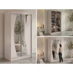 Szafa przesuwna VERONA 120 cm - kaszmir z lustrem