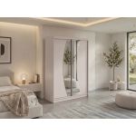 Szafa przesuwna VERONA 150 cm - kaszmir z lustrem