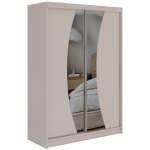 Szafa przesuwna VERONA 150 cm - kaszmir z lustrem