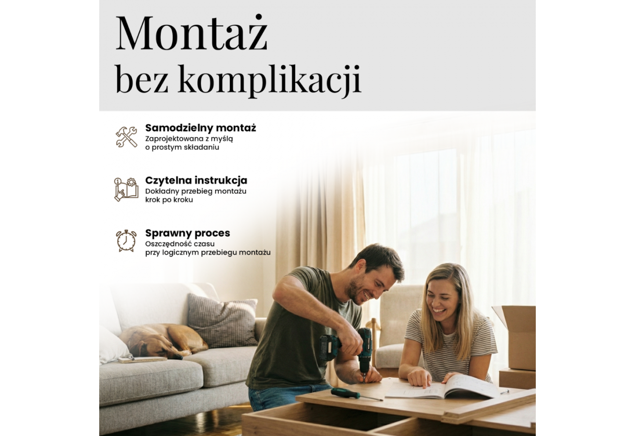 Szafa przesuwna VERONA 200 - biały z lustrem