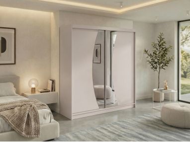 Szafa przesuwna VERONA 200 - kaszmir z lustrem