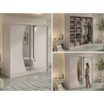 Szafa przesuwna VERONA 200 - kaszmir z lustrem