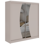 Szafa przesuwna VERONA 200 - kaszmir z lustrem + 4 szuflady