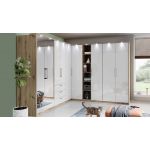 Szafa w nowoczesnym stylu dwudrzwiowa 90 cm z lustrem na froncie - OLIVER Dąb Artisan / Lustro