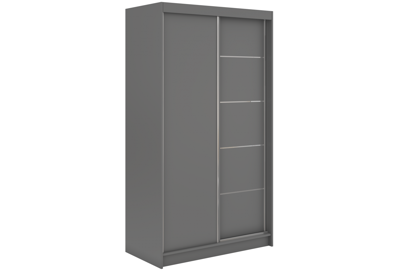 Szafa przesuwna MACEDONIA 120 cm - szary