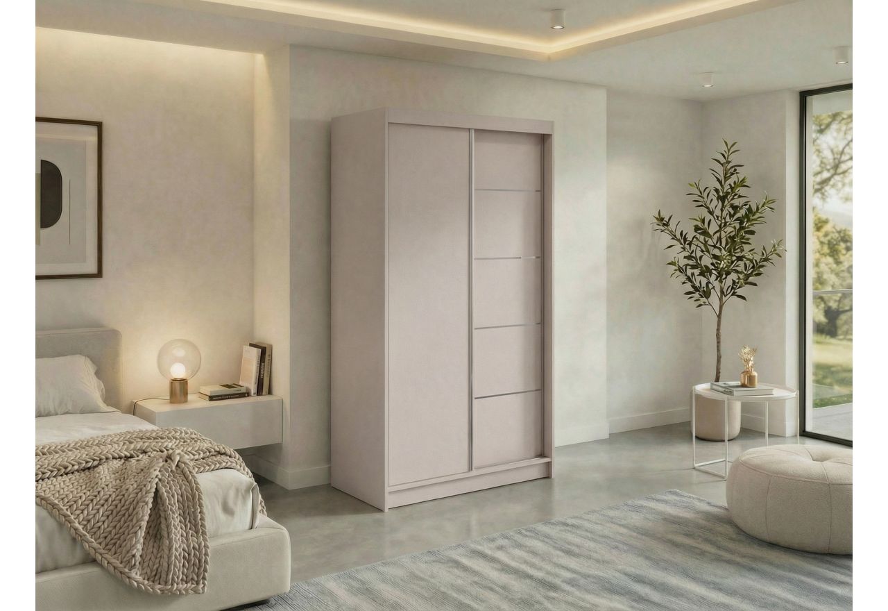 Szafa przesuwna MACEDONIA 120 cm - kaszmir