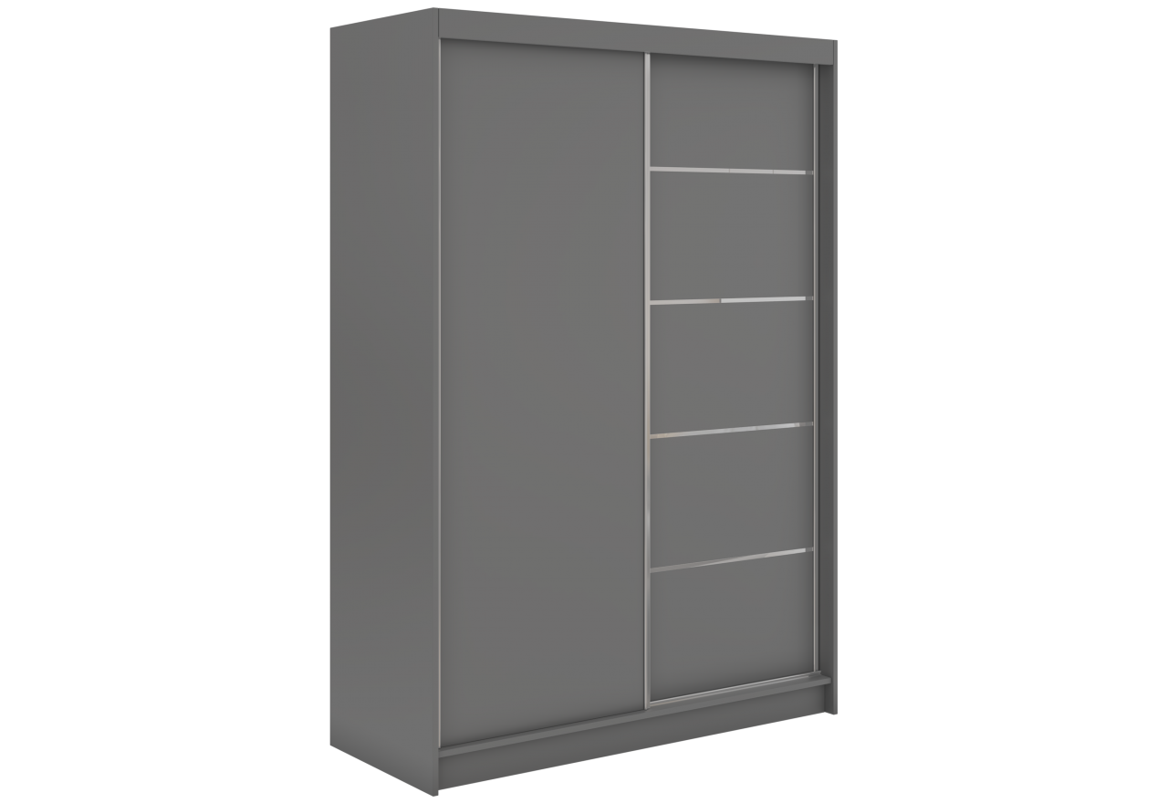 Szafa przesuwna MACEDONIA 150 cm - szary