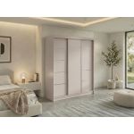 Szafa przesuwna MACEDONIA 180 cm - kaszmir + 2 szuflady