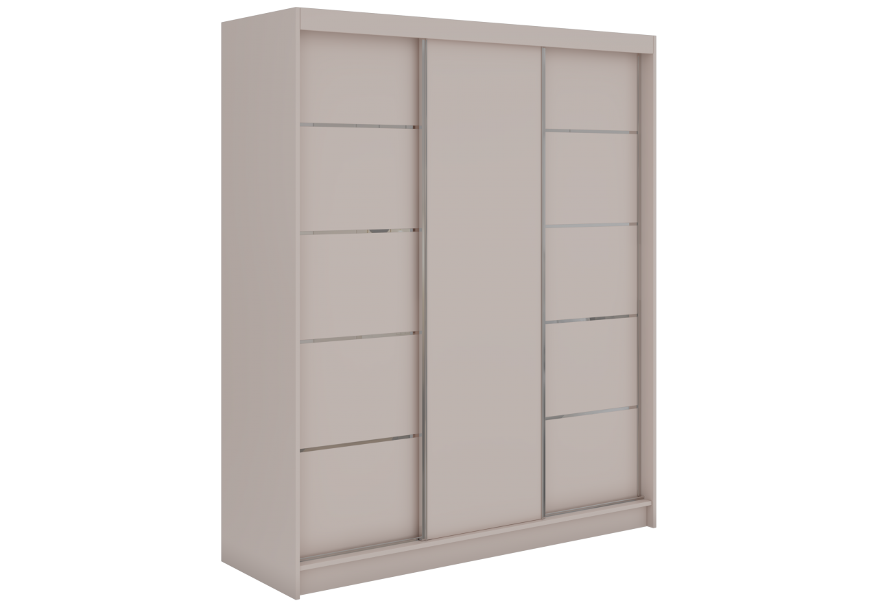 Szafa przesuwna MACEDONIA 180 cm - kaszmir + 2 szuflady