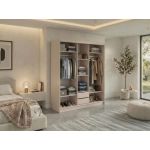 Szafa przesuwna MACEDONIA 180 cm - kaszmir + 2 szuflady