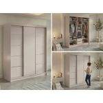 Szafa przesuwna MACEDONIA 180 cm - kaszmir + 2 szuflady