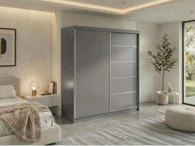 Szafa przesuwna MACEDONIA 200 - szary